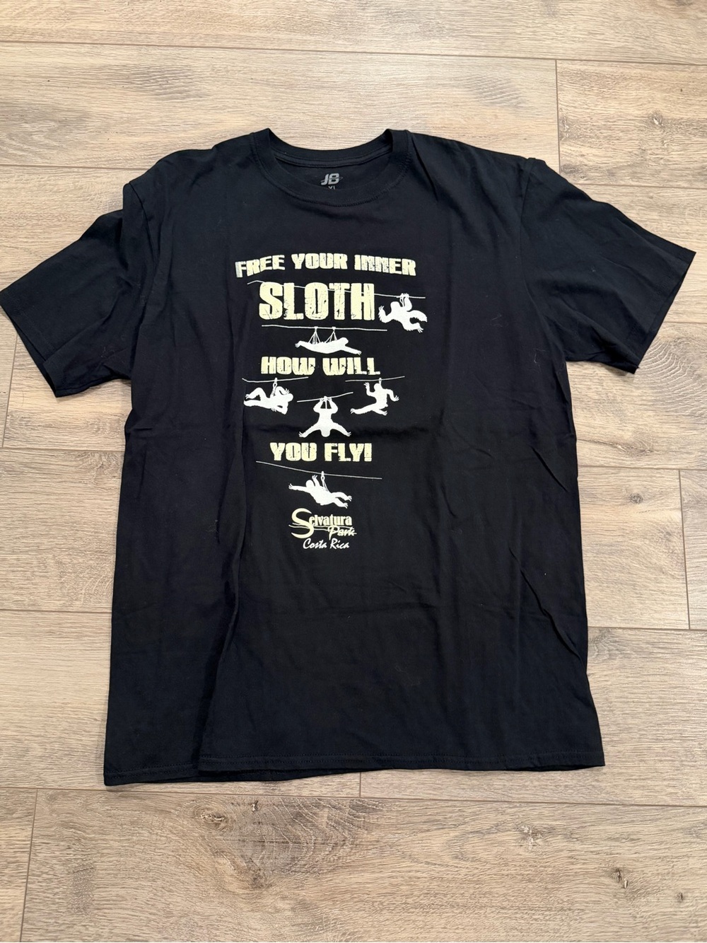 Black 'Free Your Inner Sloth' Graphic Tee